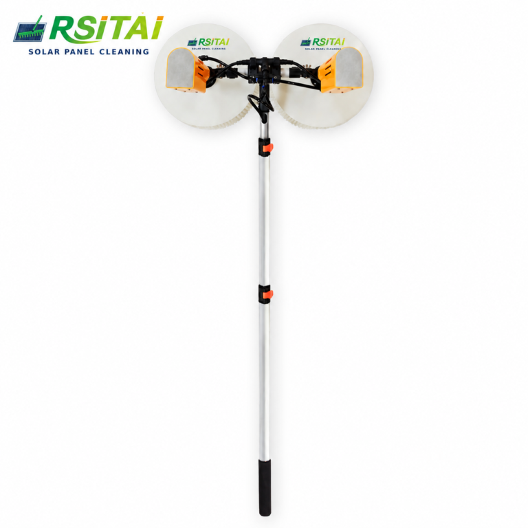 RSITAI RST-SR2 dual-head solar panel cleaning brush with telescopic pole